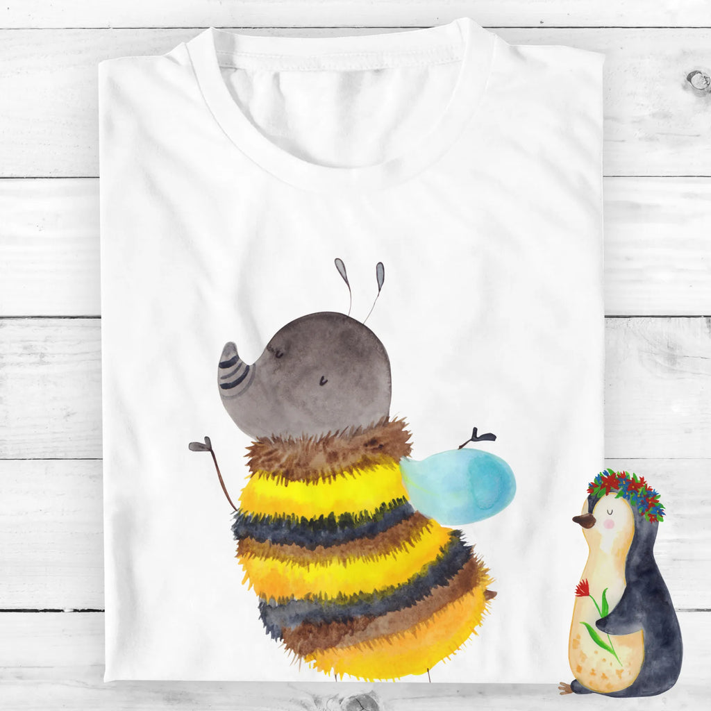 Personalisiertes T-Shirt Hummel flauschig T-Shirt mit Aufruck, Bedrucken, T-Shirt Personalisiert, Frauen, Männer, T-Shirt mit Namen, Wunschtext, Tiermotive, Gute Laune, lustige Sprüche, Tiere, Hummel, Biene, Blume, Flauschig, Natur