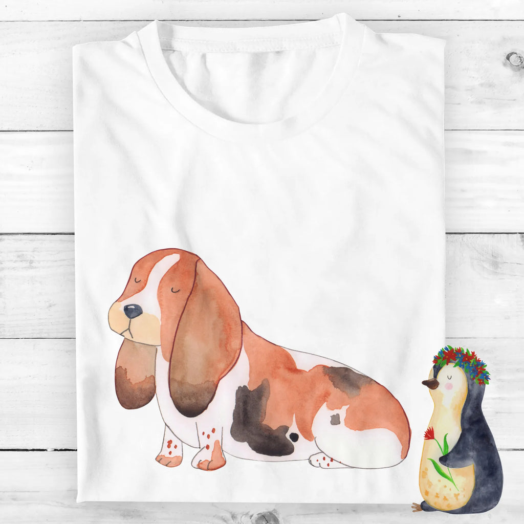 Rozmiar L Personalizowana koszulka pies Basset Hound T-Shirt mit Namen, T-Shirt mit Aufruck, T-Shirt Personalisiert, Bedrucken, Wunschtext, Hundemotiv, Hund, Haustier, Tierliebhaber, Sprüche, Hunderasse, Hundebesitzer, Hundeliebe, Basset, Kinderlos, Basset Hound