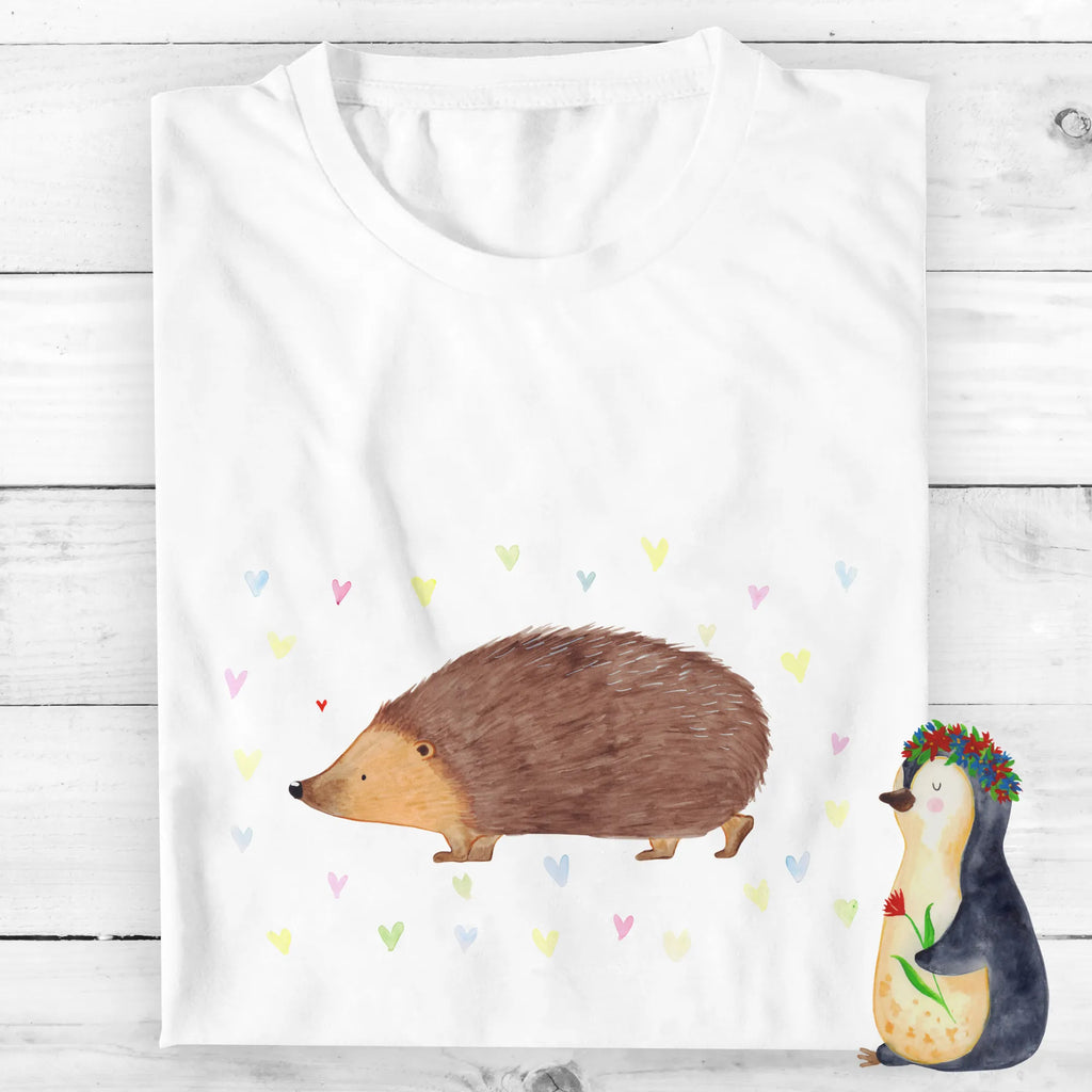 Rozmiar L Personalizowana koszulka jeż serca T-Shirt mit Namen, T-Shirt mit Aufruck, Bedrucken, T-Shirt Personalisiert, Wunschtext, Lustige Sprüche, Gute Laune, Tiere, Tiermotive, Kuss, Liebe, Igel, Leben, Herz, Herzen, Vertrauen