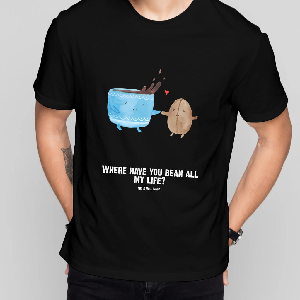 Personalised T-Shirt Coffee Bean Bedrucken, Wunschtext, T-Shirt mit Namen, T-Shirt mit Aufruck, T-Shirt Personalisiert, Lustige Sprüche, Gute Laune, Tiere, Tiermotive, Zufriedenheit, Kaffee, Kaffeebohne, Glück, Genuss