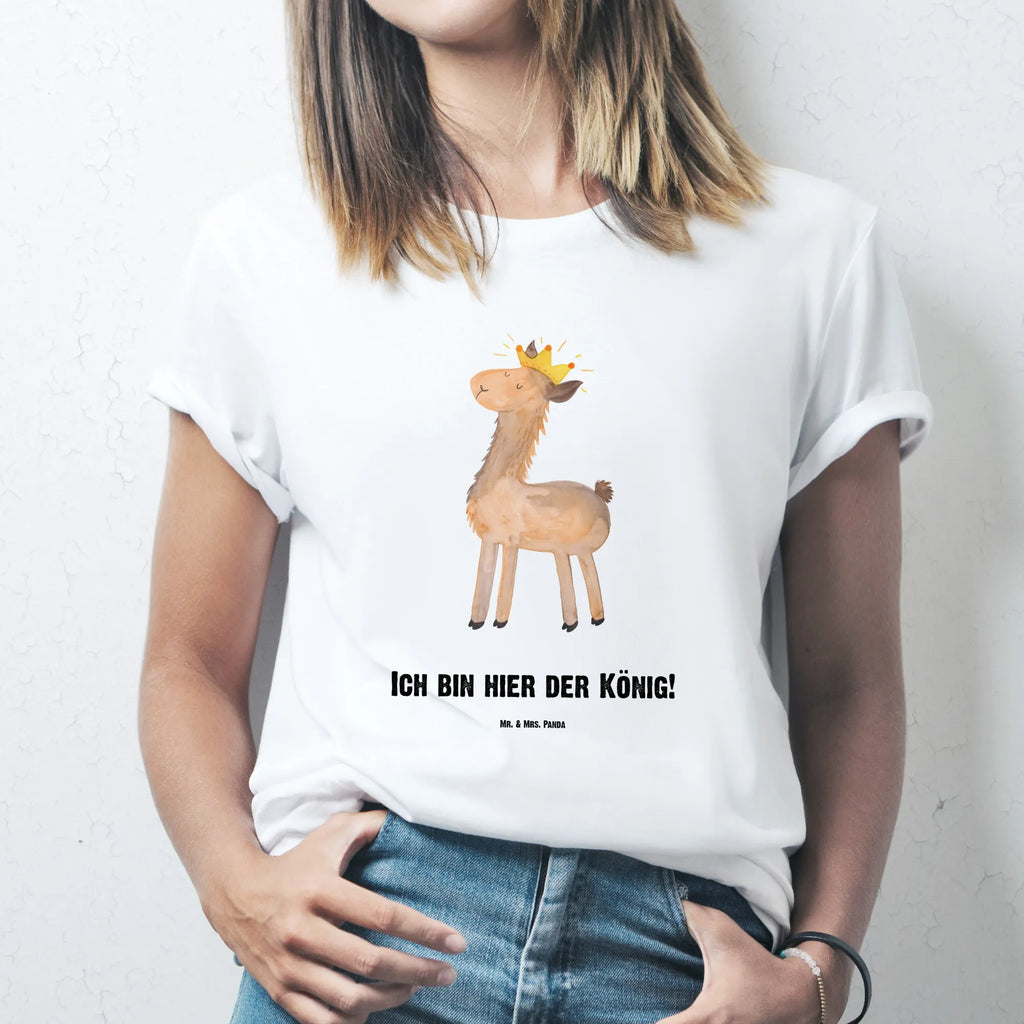 Personalisiertes T-Shirt Lama König T-Shirt mit Aufruck, T-Shirt mit Namen, Bedrucken, T-Shirt Personalisiert, Wunschtext, Alpaka, Lama, König, Freundin, Vorgesetzter, Abitur, Chef, Büro Kollege, Königin, Kollegin, Abi, Lamas, Mama, Papa