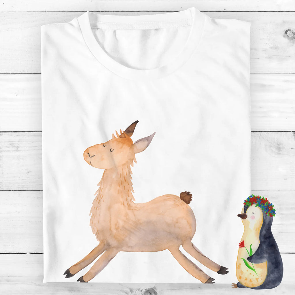Personalisiertes T-Shirt Lama springend T-Shirt mit Namen, Wunschtext, T-Shirt mit Aufruck, T-Shirt Personalisiert, Bedrucken, Alpaka, Lama, Happy Day, Freundin, Liebeskummer, Abitur, Neustart, Guten Morgen, Fröhlich, Prüfung, Lamas, Start, Lieblingstag, Glück
