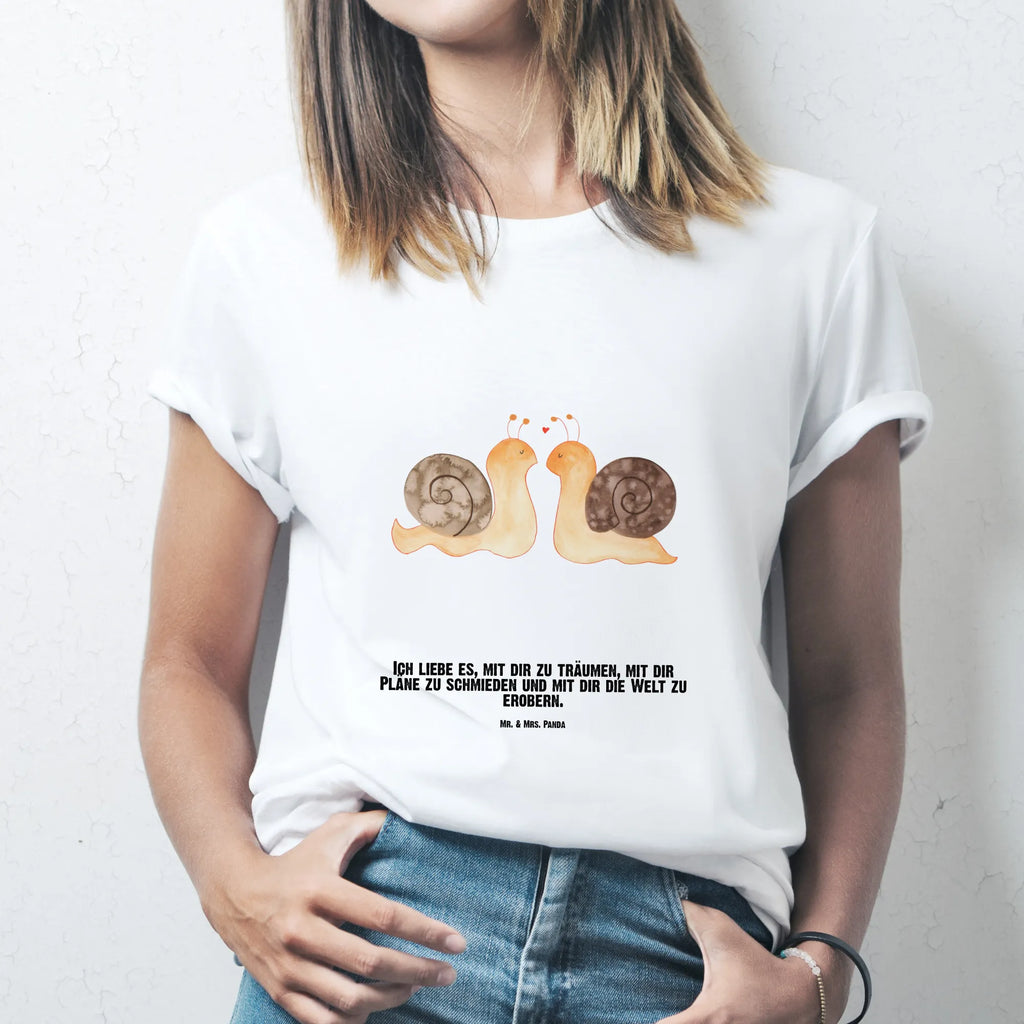 Personalised T-Shirt Snails in love T-Shirt mit Namen, T-Shirt Personalisiert, Wunschtext, Bedrucken, Frauen, T-Shirt mit Aufruck, Männer, Liebe, Partner, Freund, Freundin, Ehemann, Ehefrau, Heiraten, Verlobung, Heiratsantrag, Liebesgeschenk, Jahrestag, Hocheitstag