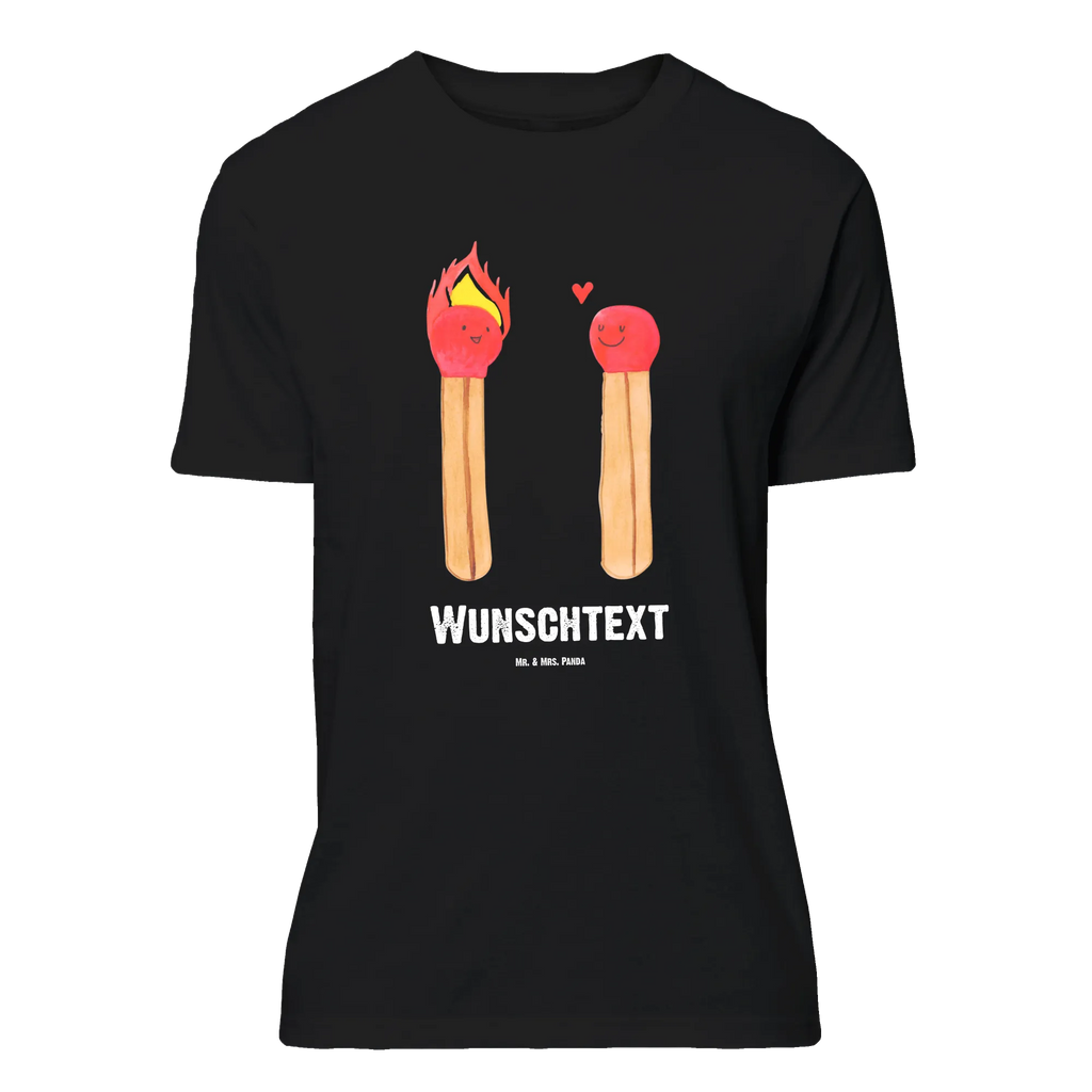 Personalised T-Shirt Matches T-Shirt mit Aufruck, T-Shirt Personalisiert, T-Shirt mit Namen, Bedrucken, Wunschtext, Freund, Jahrestag, Verlobung, Partner, Ehemann, Ehefrau, Freundin, Liebesgeschenk, Liebe, Heiraten, Heiratsantrag, Hocheitstag, Streichhölzer