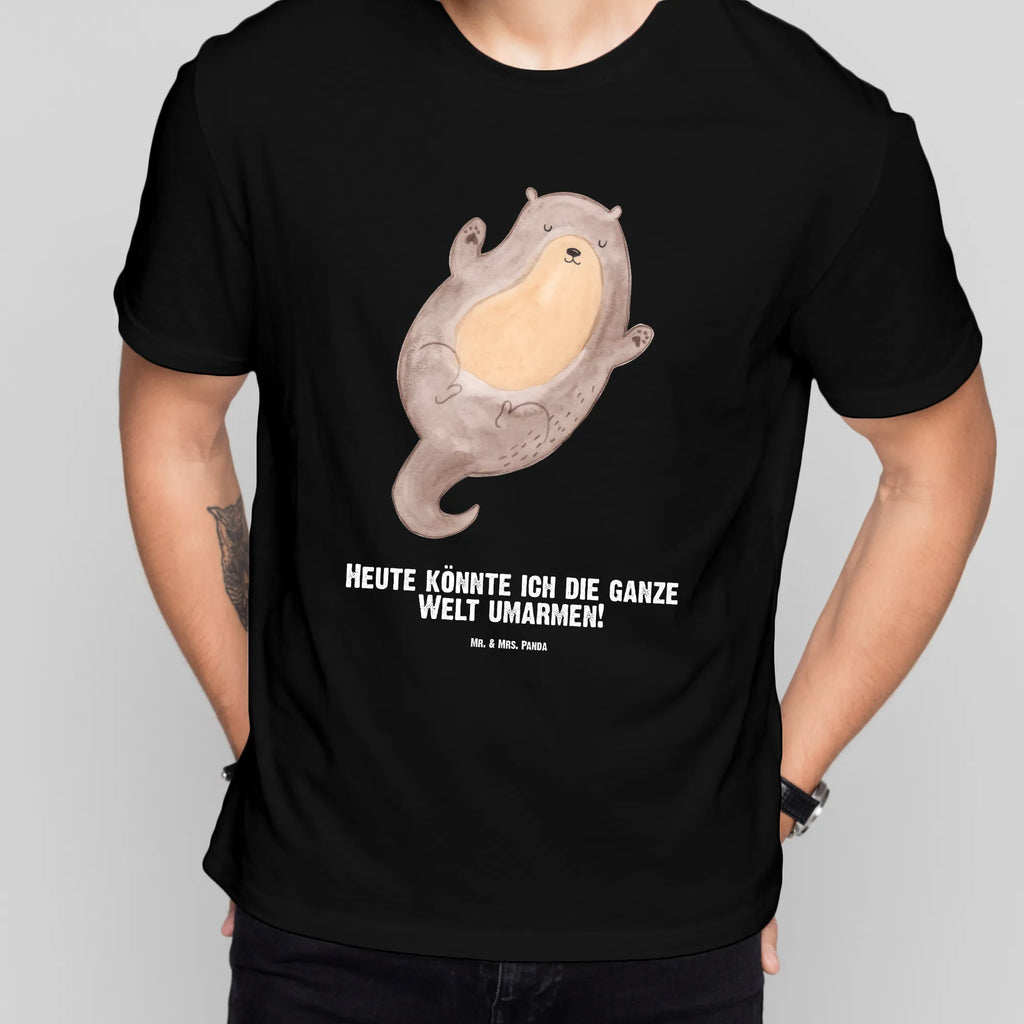 Rozmiar L Personalizowana koszulka wydra Przytulić Bedrucken, T-Shirt mit Namen, T-Shirt Personalisiert, T-Shirt mit Aufruck, Wunschtext, Otter, Seeotter, Fischotter, Otter Seeotter See Otter