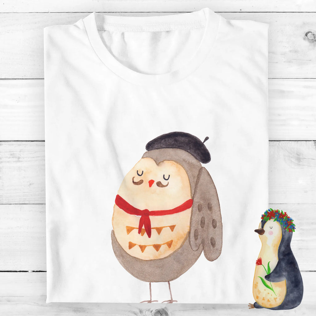 Personalised T-Shirt Owl France Wunschtext, Bedrucken, T-Shirt mit Namen, T-Shirt Personalisiert, T-Shirt mit Aufruck, Eule, Owl, Frankreich, Eule Deko, Spruch Französisch, La Vie Est Belle, Eulen, Spruch schön, Hibou, Das Leben Ist schön