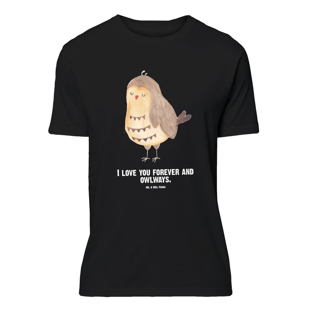 Rozmiar L Personalizowana koszulka sowa zadowolona Wunschtext, T-Shirt mit Aufruck, T-Shirt mit Namen, T-Shirt Personalisiert, Bedrucken, Eule, Romantisch, Geschenk Hochzeitstag, Wortspiel Lustig, Owl, Eule Spruch, Spruch schön, Eule Deko, Liebe Spruch