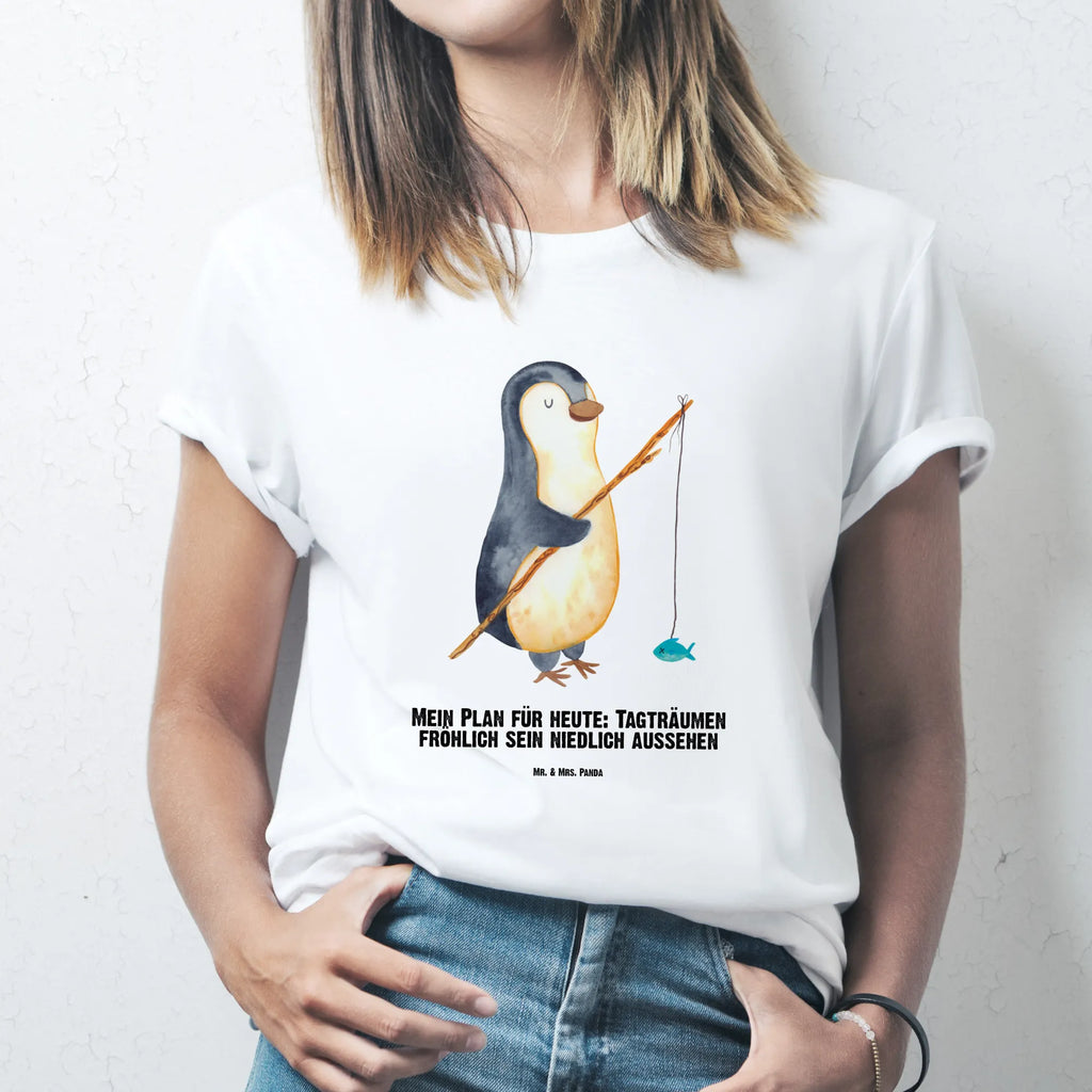 Rozmiar L Personalizowana koszulka Pingwin Wędkarz T-Shirt mit Aufruck, T-Shirt Personalisiert, Bedrucken, Wunschtext, T-Shirt mit Namen, Pinguin, Hobby, Planer, Tagträume, Tagesplan, Plan, Freundinnen, Pinguine, Angeln, Wochenende, Geschenk, Angler, Urlaub, Neustart, Motivation, Geschenkidee