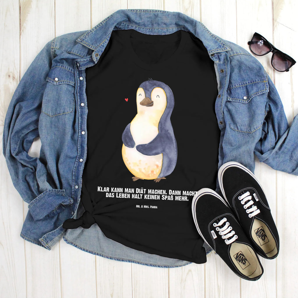 Personalisiertes T-Shirt Pinguin Diät T-Shirt mit Namen, T-Shirt mit Aufruck, Wunschtext, T-Shirt Personalisiert, Bedrucken, Pinguin, Pinguine, Abnehmen, Selbstliebe, Diät, Körperliebe, Abspecken, Selbstrespekt, Gewicht, Motivation