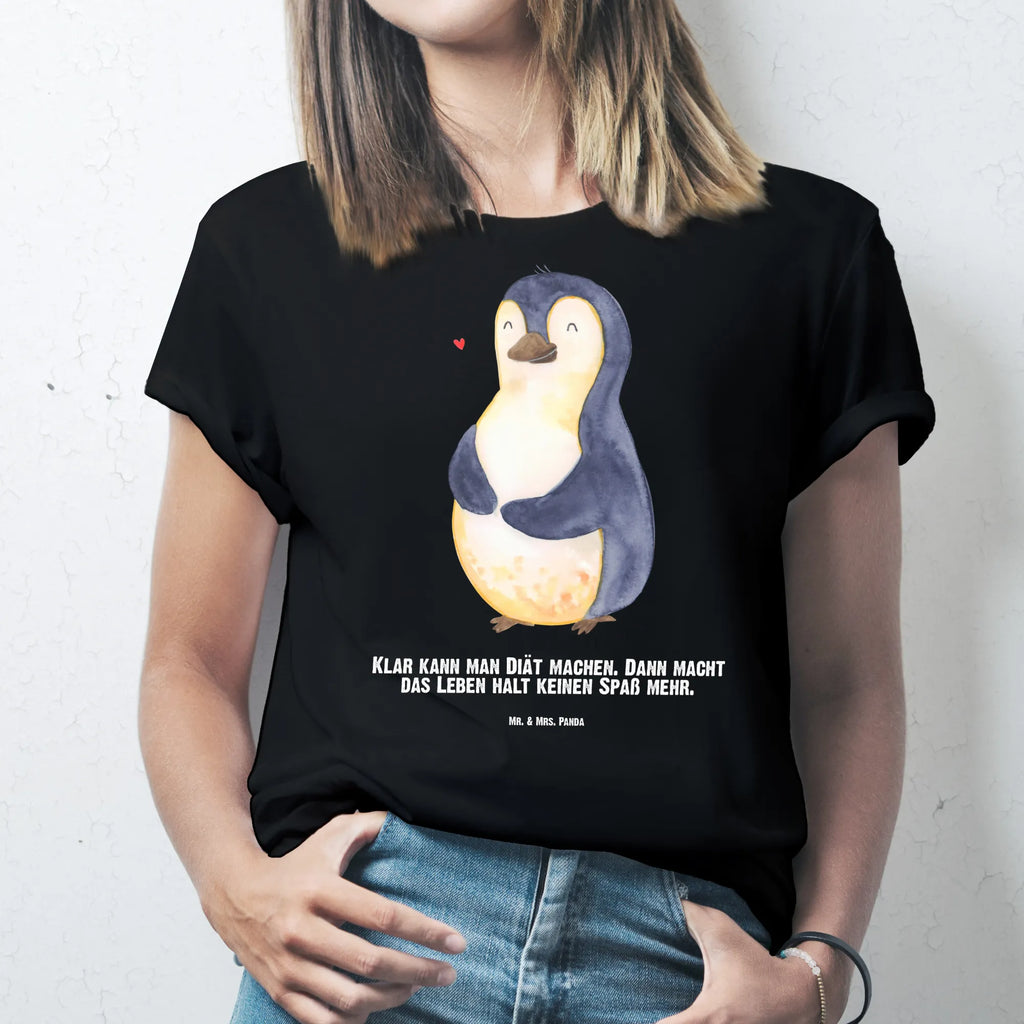 Personalisiertes T-Shirt Pinguin Diät T-Shirt mit Namen, T-Shirt mit Aufruck, Wunschtext, T-Shirt Personalisiert, Bedrucken, Pinguin, Pinguine, Abnehmen, Selbstliebe, Diät, Körperliebe, Abspecken, Selbstrespekt, Gewicht, Motivation