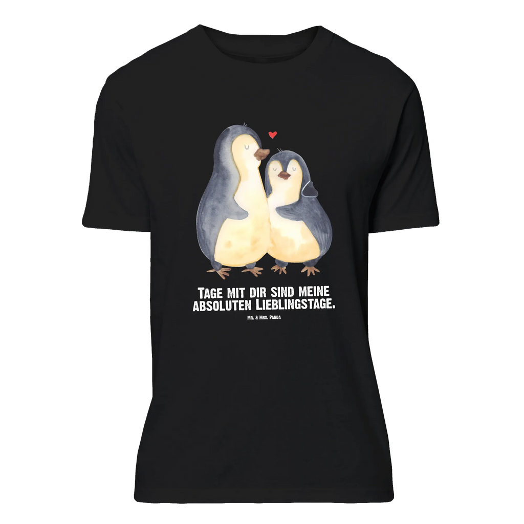 Personalisiertes T-Shirt Pinguin umarmend T-Shirt mit Aufruck, T-Shirt mit Namen, T-Shirt Personalisiert, Wunschtext, Bedrucken, Pinguin, Liebe, Liebesgeschenk, Hochzeitstag, Verlobung, Liebespaar, Hochzeitsgeschenk, Hochzeit, Liebesbeweis, Jahrestag
