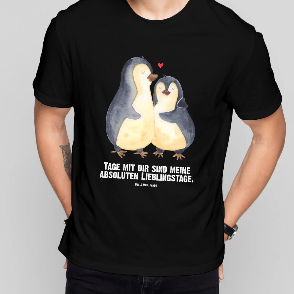Personalisiertes T-Shirt Pinguin umarmend T-Shirt mit Aufruck, T-Shirt mit Namen, T-Shirt Personalisiert, Wunschtext, Bedrucken, Pinguin, Liebe, Liebesgeschenk, Hochzeitstag, Verlobung, Liebespaar, Hochzeitsgeschenk, Hochzeit, Liebesbeweis, Jahrestag