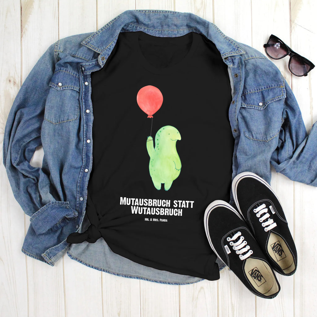 Personalised T-Shirt tortoise balloon T-Shirt mit Namen, T-Shirt Personalisiert, T-Shirt mit Aufruck, Bedrucken, Wunschtext, Schildkröte, Mutausbruch, Motivation, Motivationsspruch, Schildkröten