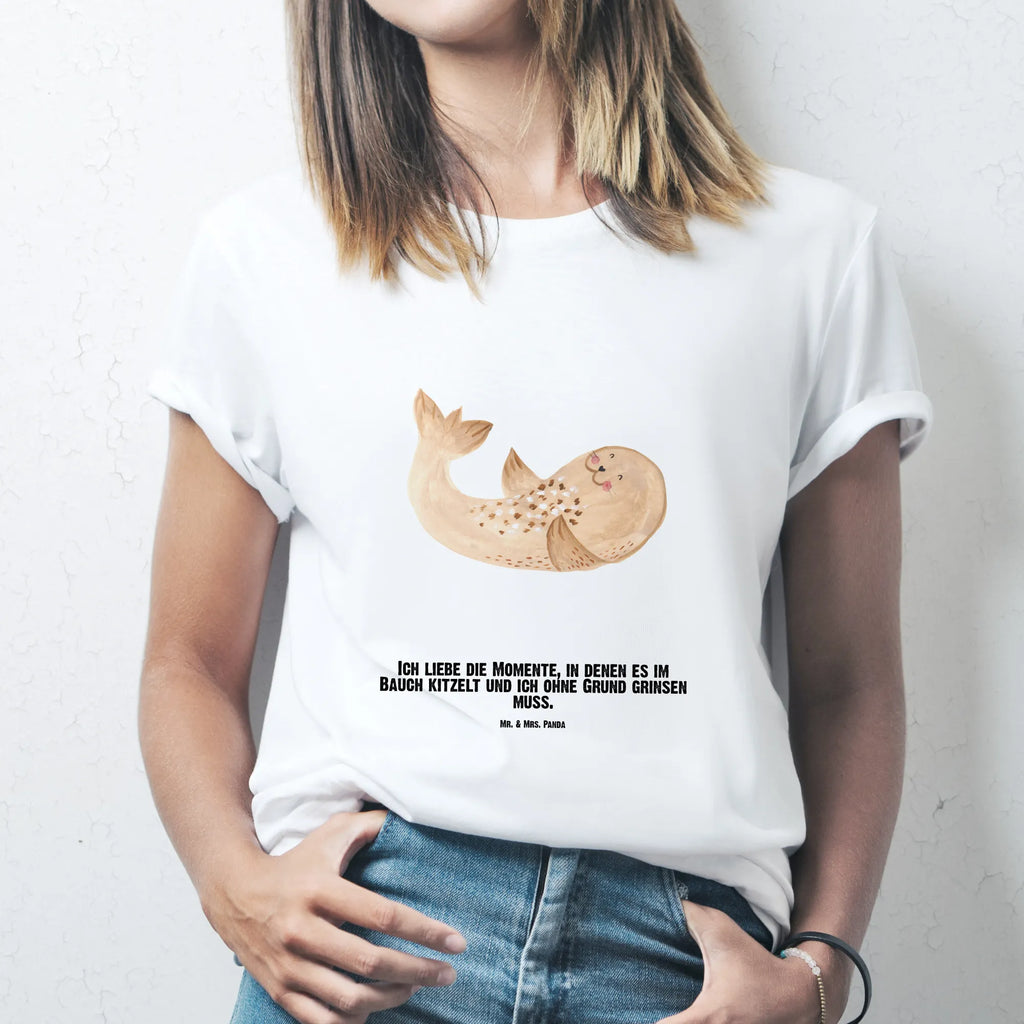 Personalised T-Shirt seal Lay Bedrucken, T-Shirt mit Namen, T-Shirt Personalisiert, Wunschtext, T-Shirt mit Aufruck, Lustige Sprüche, Gute Laune, Tiere, Tiermotive, Nordsee, Meerestier, Freude, Seehund, Lachen, Robben, Strand, Robbe, Ostsee