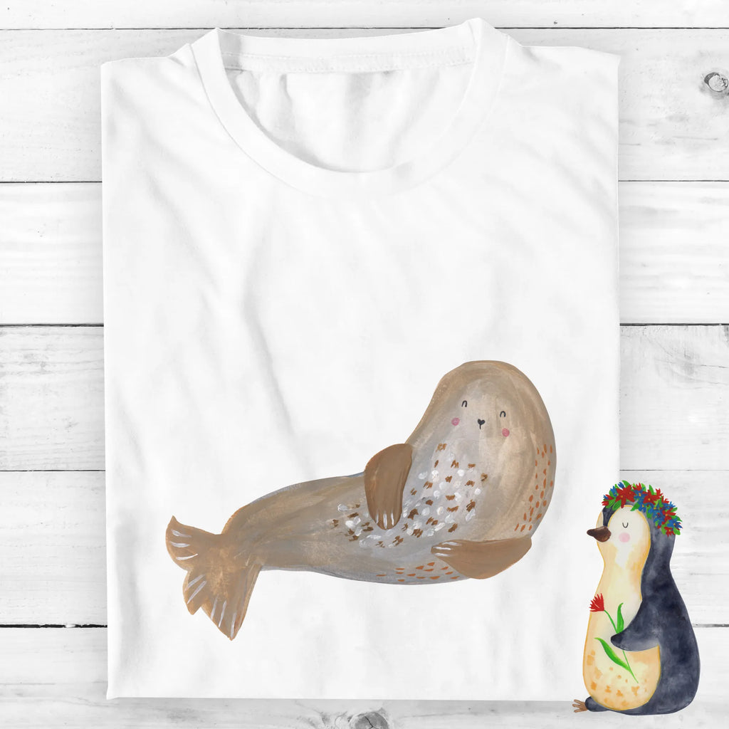 Personalised T-Shirt seal Laugh T-Shirt mit Namen, Bedrucken, Wunschtext, T-Shirt Personalisiert, T-Shirt mit Aufruck, Lustige Sprüche, Gute Laune, Tiere, Tiermotive, Strand, Meerestier, Robben, Ostsee, Robbe, Seehund, Nordsee