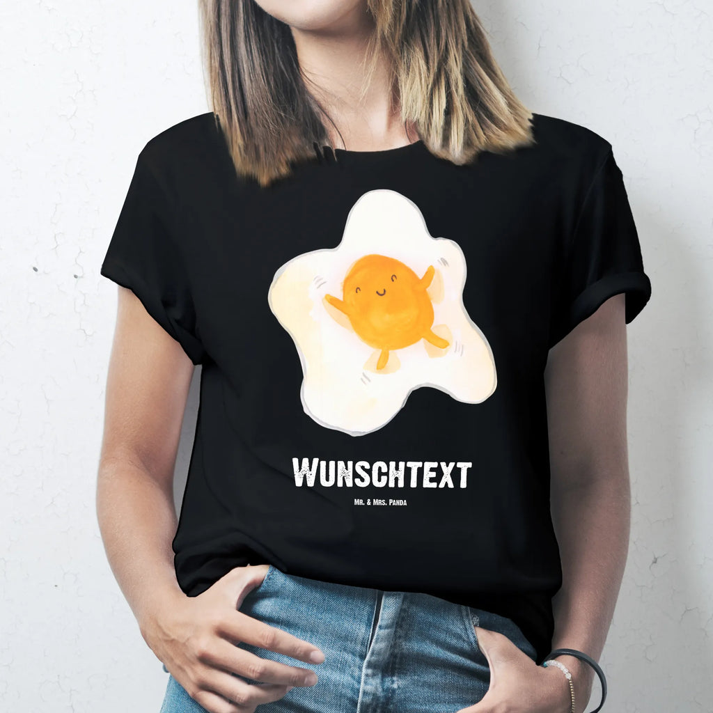 Personalised T-Shirt Fried egg egg Bedrucken, T-Shirt Personalisiert, T-Shirt mit Aufruck, Wunschtext, T-Shirt mit Namen, Lustige Sprüche, Gute Laune, Tiere, Tiermotive, Liebe, Glücklich, Spiegelei, Tag, Ei, Schön