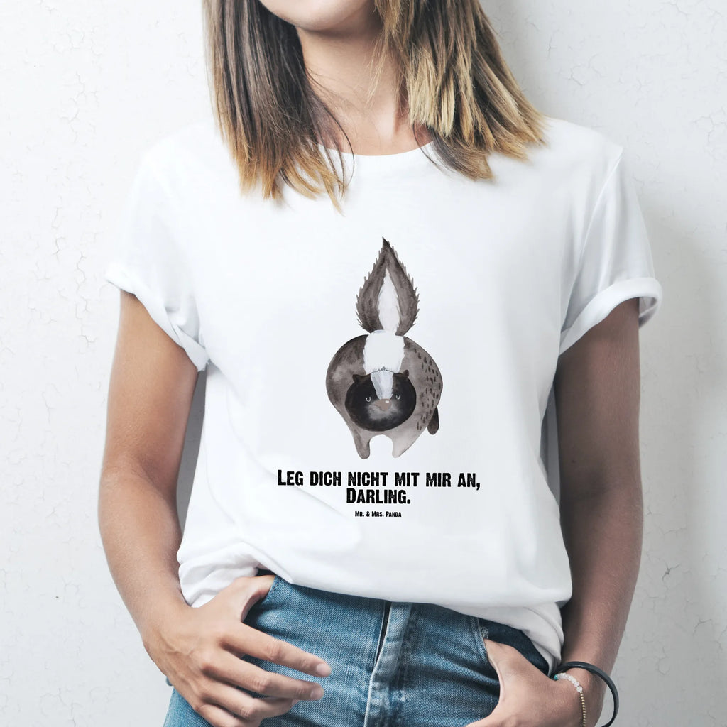 Rozmiar L Personalizowana koszulka skunks atak Bedrucken, T-Shirt Personalisiert, T-Shirt mit Aufruck, Wunschtext, T-Shirt mit Namen, Stinktier, Skunk, Drohung, Raubtier, wütend, Stinki, Wildtier, Stinker