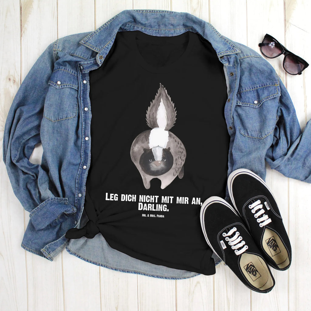 Rozmiar L Personalizowana koszulka skunks atak Bedrucken, T-Shirt Personalisiert, T-Shirt mit Aufruck, Wunschtext, T-Shirt mit Namen, Stinktier, Skunk, Drohung, Raubtier, wütend, Stinki, Wildtier, Stinker