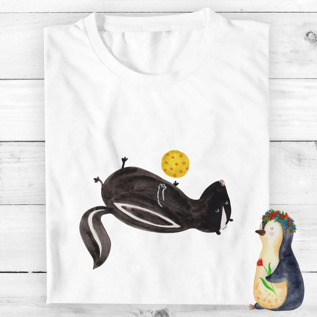 Personalised T-Shirt skunk ball T-Shirt mit Namen, Bedrucken, Wunschtext, T-Shirt Personalisiert, T-Shirt mit Aufruck, Stinktier, Skunk, Stinker, Weisheit, Raubtier, Wildtier, Stinki, Verspielt