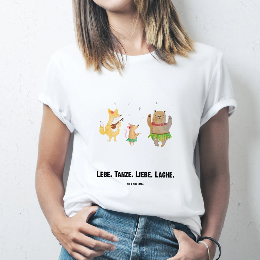 Personalised T-Shirt forest animals Aloha T-Shirt mit Namen, Bedrucken, Wunschtext, T-Shirt Personalisiert, T-Shirt mit Aufruck, Tiermotive, Tiere, Gute Laune, Lustige Sprüche, Waldtiere, Lachen, Hase, Tanzen, Wald, Aloha, Bär, Musik, Igel, Leben