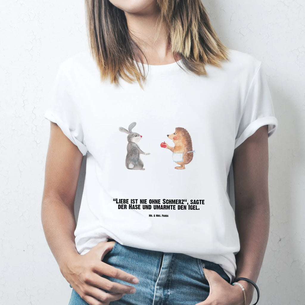 Rozmiar L Personalizowana koszulka królik jeż Bedrucken, T-Shirt Personalisiert, T-Shirt mit Namen, T-Shirt mit Aufruck, Wunschtext, Tiere, Gute Laune, Tiermotive, Lustige Sprüche, Spruch Romantisch, Herzschmerz, Igel, Trösten, Liebe Spruch, Hase, Igel und Hase, Trennungsschmerz, Liebeskummer Geschenk