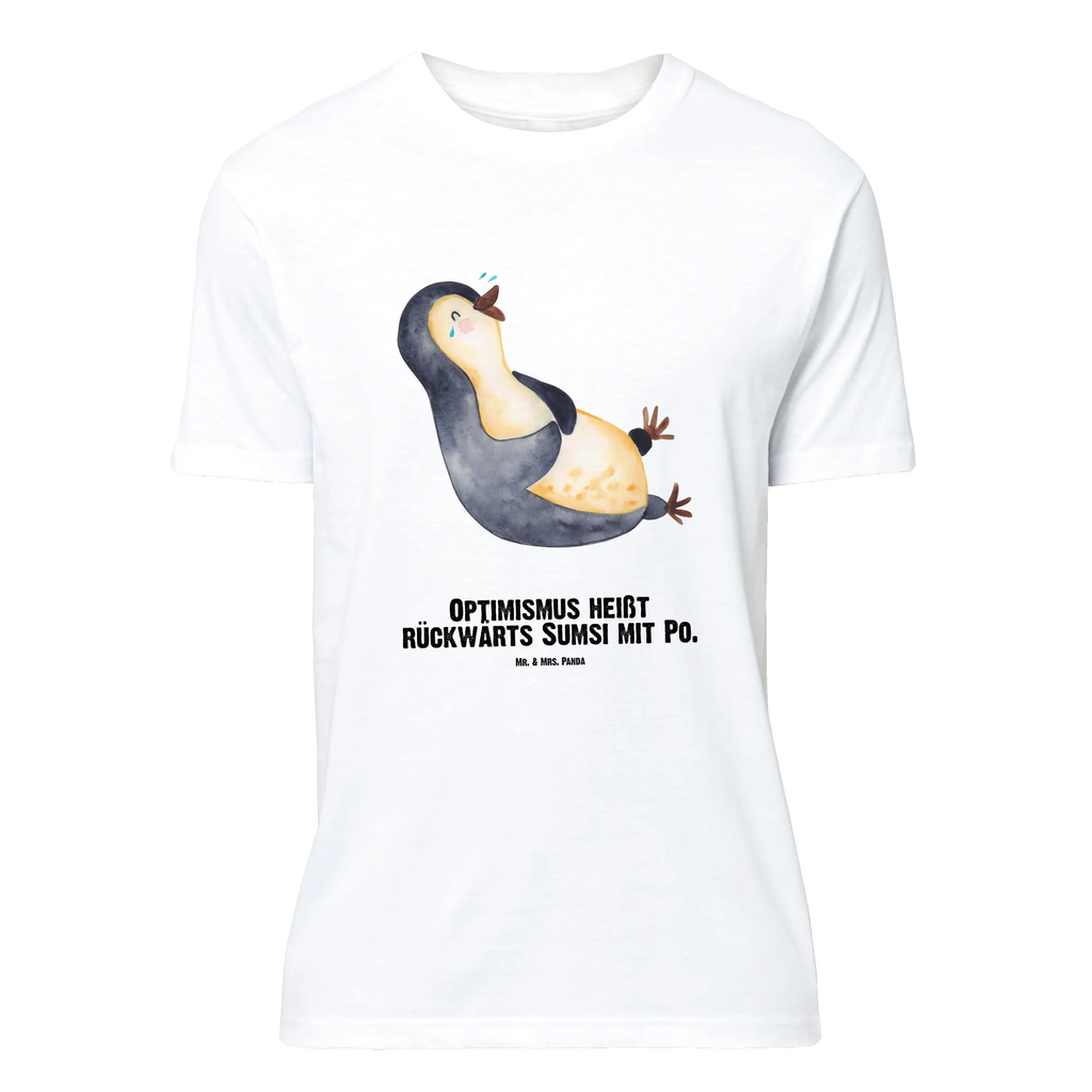 Personalised T-Shirt Penguin Laugh Bedrucken, T-Shirt Personalisiert, T-Shirt mit Aufruck, T-Shirt mit Namen, Wunschtext, Pinguin, Humor, Fröhlich, Lachen, Optimismus, Lustiger Spruch, Pinguine, Fröhlichkeit