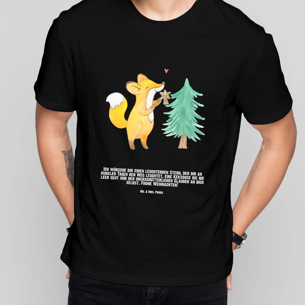 Personalisiertes T-Shirt Fuchs  Weihnachtsbaum Wunschtext, T-Shirt Personalisiert, Bedrucken, T-Shirt mit Aufruck, T-Shirt mit Namen, Winter, Weihnachtsdeko, Weihnachten, Nikolaus, Advent, Heiligabend, Wintermotiv, Weihnachtsmann, Weihnachtstage, Schlittschuh, Weihnachtsdekoration, Weihnachtszeit, Fuchs