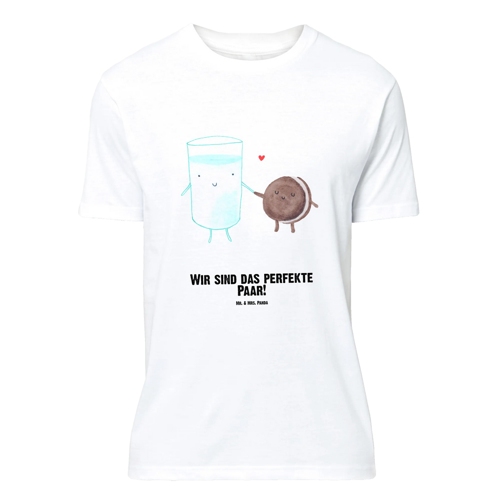Personalisiertes T-Shirt Milch & Keks Wunschtext, Bedrucken, T-Shirt Personalisiert, T-Shirt mit Aufruck, T-Shirt mit Namen, Lustige Sprüche, Gute Laune, Tiere, Tiermotive, Kaffee, Cookie, Romantisch, Keks, Milk, Motiv Süß, Einladung Frühstück, Milch, Perfektes Paar, Kekse