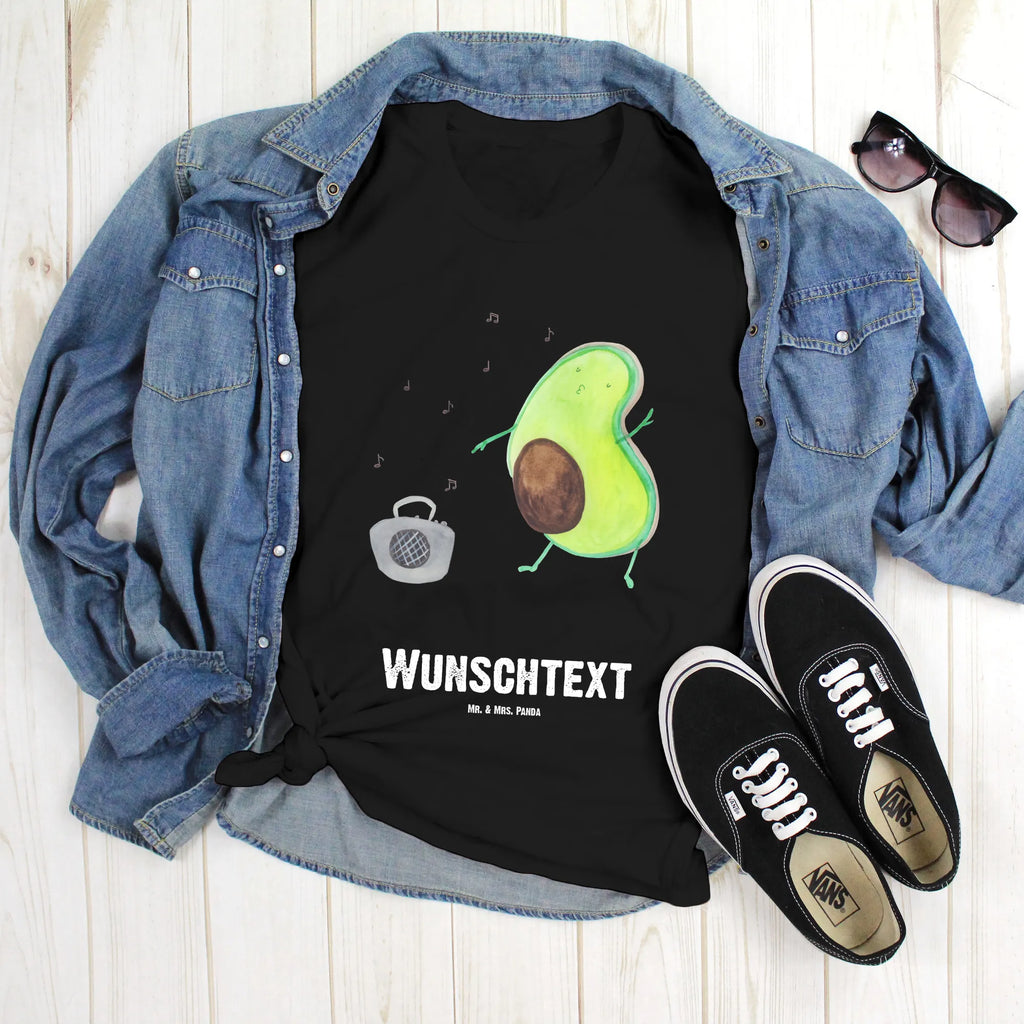 Personalisiertes T-Shirt Avocado tanzt T-Shirt mit Aufruck, Wunschtext, Bedrucken, T-Shirt mit Namen, T-Shirt Personalisiert, Avocado, Veggie, Vegan, Gesund