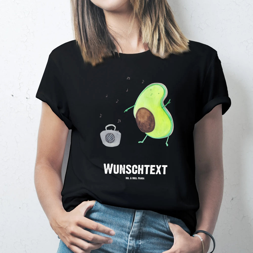 Personalisiertes T-Shirt Avocado tanzt T-Shirt mit Aufruck, Wunschtext, Bedrucken, T-Shirt mit Namen, T-Shirt Personalisiert, Avocado, Veggie, Vegan, Gesund