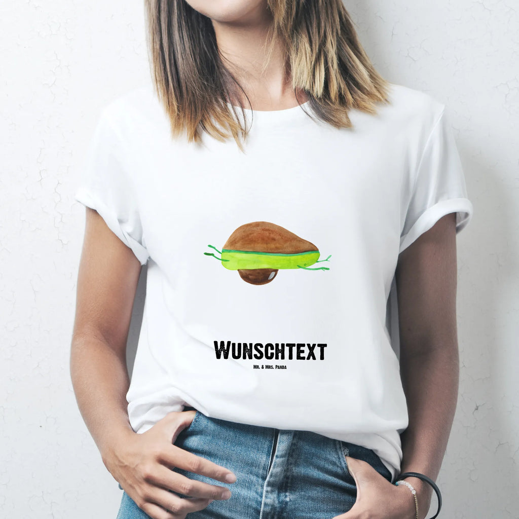 Personalised T-Shirt avocado yoga T-Shirt mit Namen, Bedrucken, T-Shirt Personalisiert, Wunschtext, T-Shirt mit Aufruck, Veggie, Vegan, Avocado, Gesund, Avocado Yoga Vegan