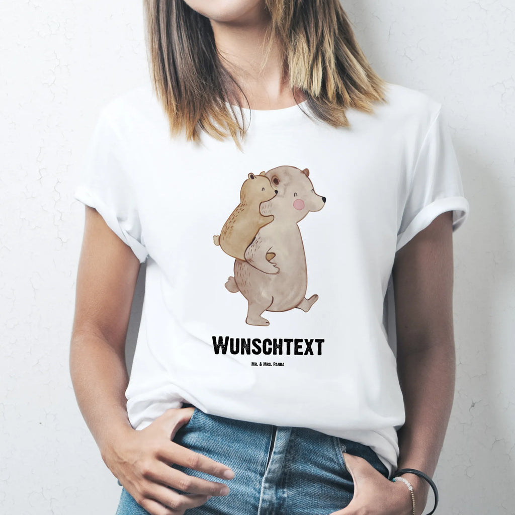 Personalisiertes T-Shirt Papa Bär T-Shirt mit Aufruck, T-Shirt mit Namen, T-Shirt Personalisiert, Oma, Muttertag, Papa, Vatertag, Opa, Bruder, Schwester, Mama, Familie, Papi, Geschenk, Geburtstag, Onkel, Vater, Vati