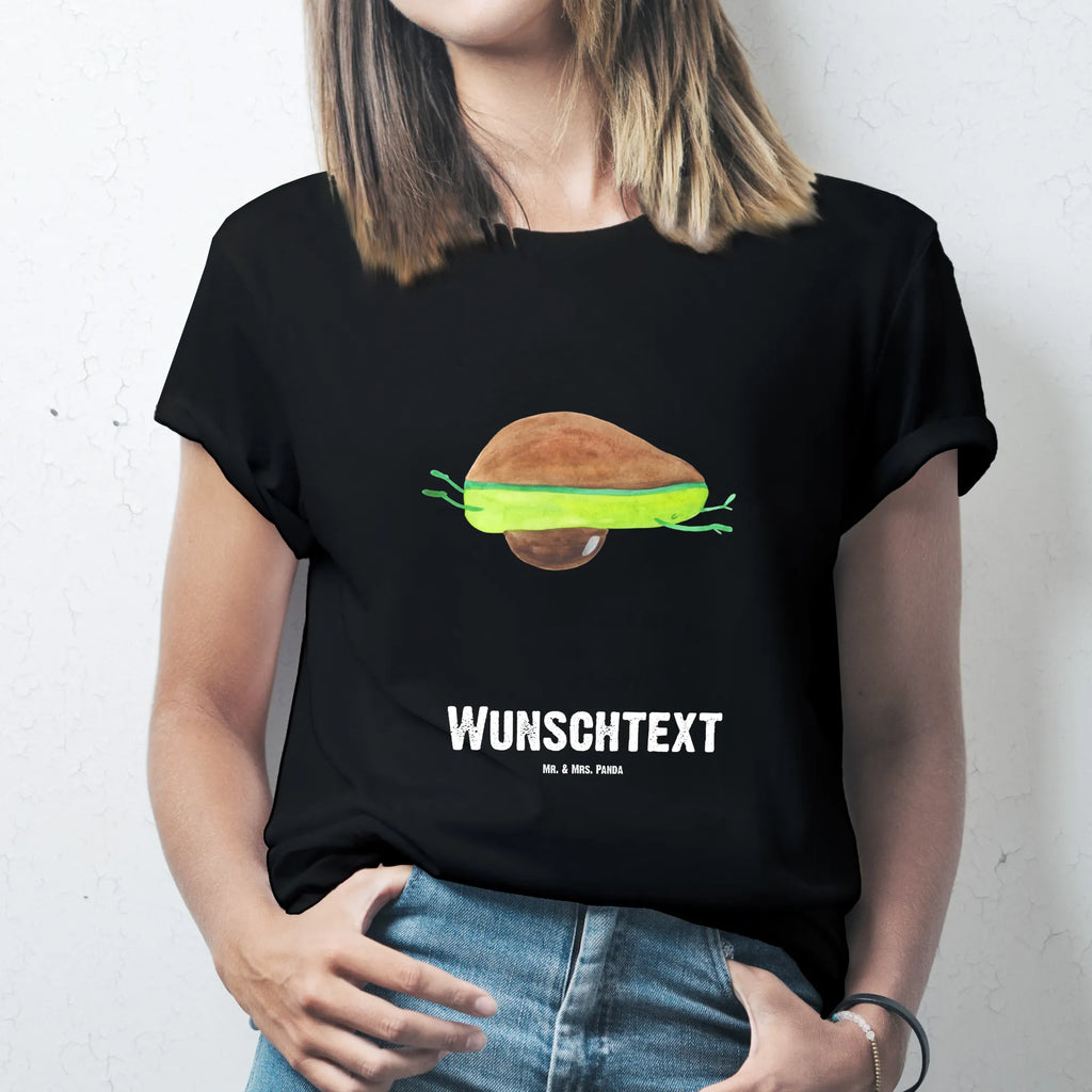 Personalised T-Shirt avocado yoga T-Shirt mit Namen, Bedrucken, T-Shirt Personalisiert, Wunschtext, T-Shirt mit Aufruck, Veggie, Vegan, Avocado, Gesund, Avocado Yoga Vegan