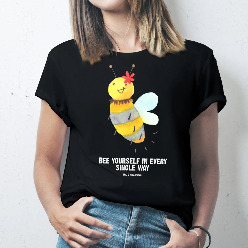 Personalisiertes T-Shirt Biene Blume Bedrucken, T-Shirt mit Namen, T-Shirt Personalisiert, T-Shirt mit Aufruck, Wunschtext, Hummel, Biene, Wespe