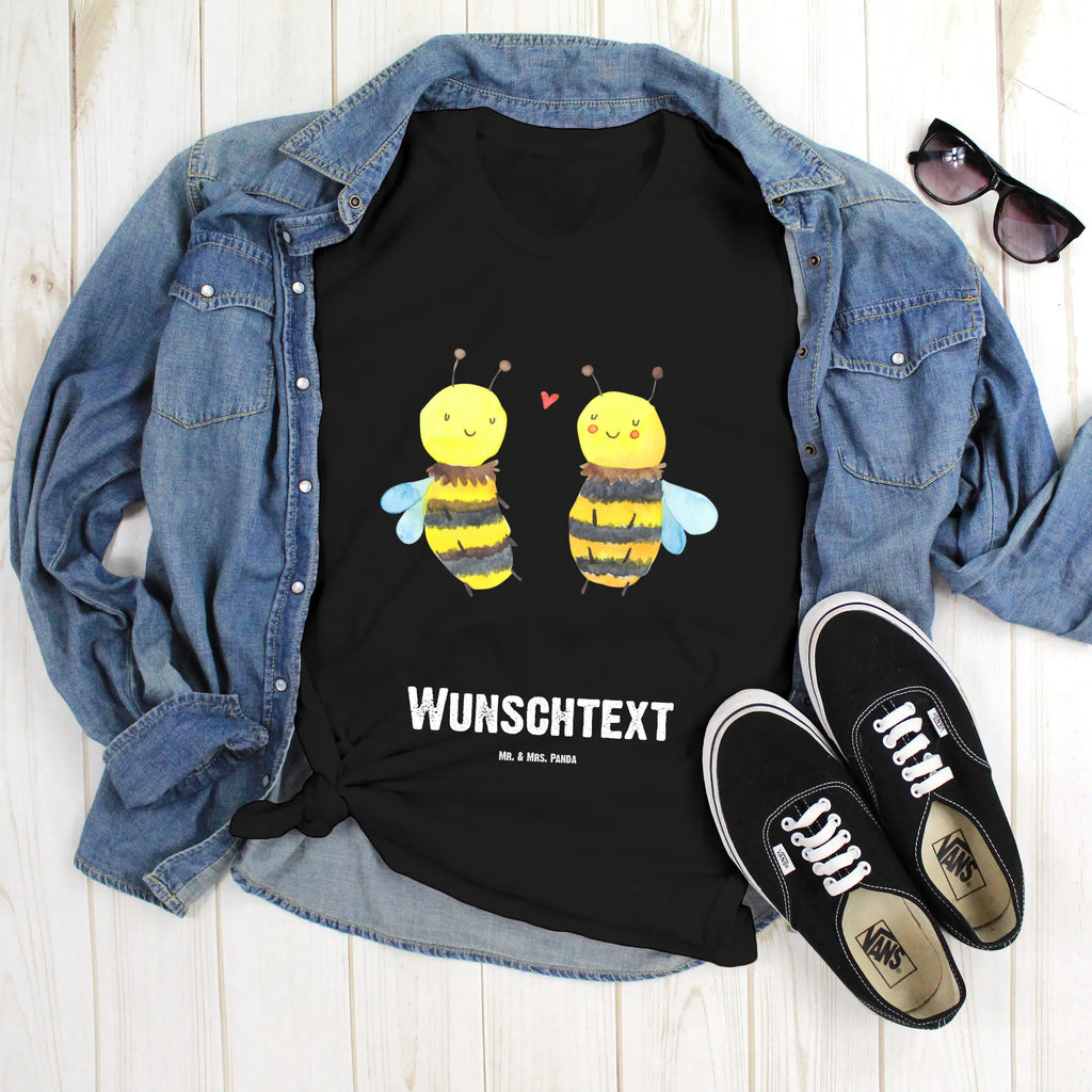 Personalised T-Shirt bee In love T-Shirt mit Aufruck, Wunschtext, Bedrucken, T-Shirt Personalisiert, T-Shirt mit Namen, Wespe, Hummel, Biene