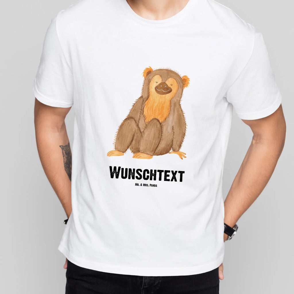 Personalised T-Shirt Monkey Bedrucken, T-Shirt mit Namen, T-Shirt Personalisiert, Wunschtext, T-Shirt mit Aufruck, Wildtiere, Afrika, Selbstliebe, Selbstachtung, Äffchen, Selbstbewusstsein, Motivation, Selfcare, Respekt, Liebe, Affen, Affe