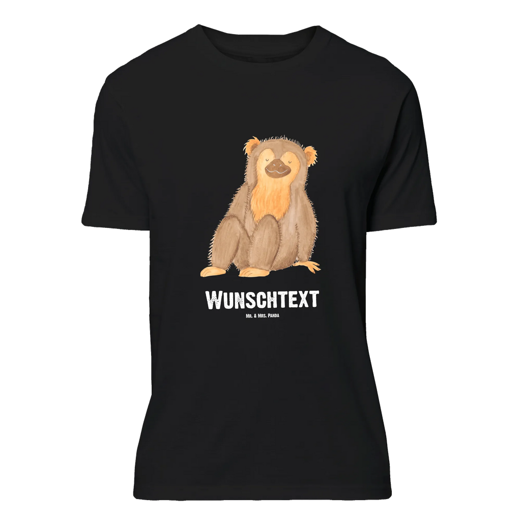 Personalised T-Shirt Monkey Bedrucken, T-Shirt mit Namen, T-Shirt Personalisiert, Wunschtext, T-Shirt mit Aufruck, Wildtiere, Afrika, Selbstliebe, Selbstachtung, Äffchen, Selbstbewusstsein, Motivation, Selfcare, Respekt, Liebe, Affen, Affe