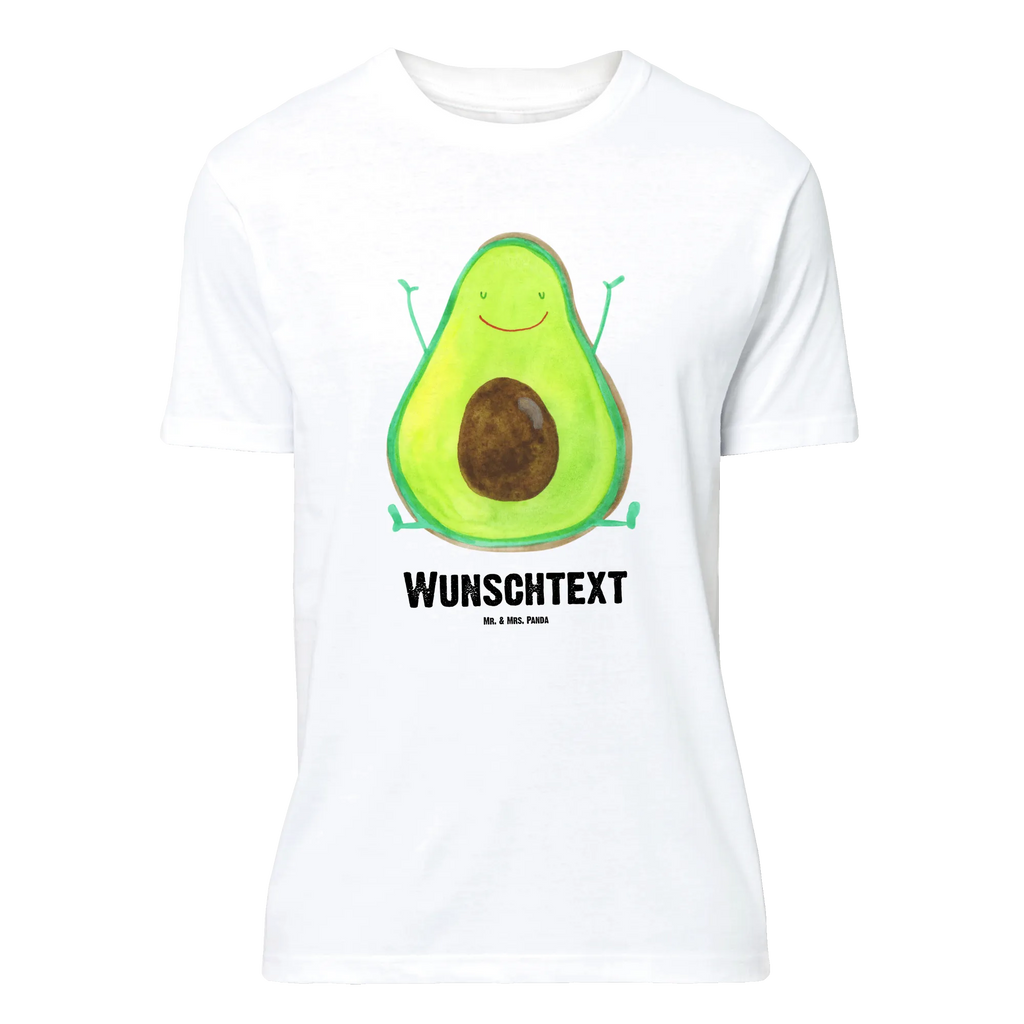 Personalisiertes T-Shirt Avocado Happy Bedrucken, T-Shirt mit Namen, Wunschtext, T-Shirt mit Aufruck, T-Shirt Personalisiert, Avocado, Veggie, Vegan, Gesund, Chaos