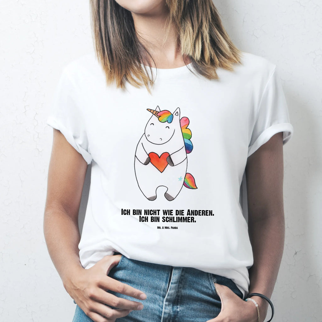 Personalisiertes T-Shirt Einhorn Herz T-Shirt mit Aufruck, Bedrucken, T-Shirt Personalisiert, Wunschtext, T-Shirt mit Namen, Einhorn Deko, Unicorn, Einhorn, Einhörner, Schlimm, Witzig, Bunt, böse, Lustig, Freundin, Anders, Herz