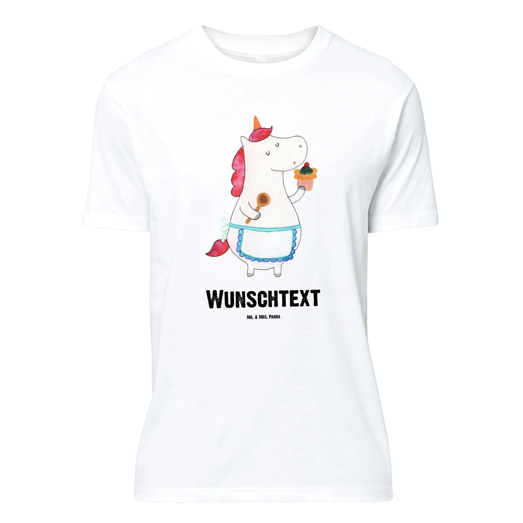 Rozmiar L Personalizowana koszulka Jednorożec Kuchnia T-Shirt Personalisiert, Bedrucken, Wunschtext, T-Shirt mit Aufruck, T-Shirt mit Namen, Einhorn Deko, Unicorn, Einhorn, Einhörner, Koch, Träumen, Hobbykoch, Bäckerin, Backen, Kuchen, Motivation, Muffin, Torte, Träumer