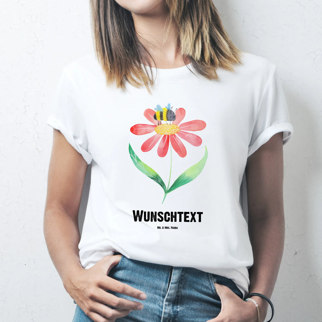 Rozmiar L Personalizowana koszulka trzmiel kwiat Männer, T-Shirt mit Aufruck, Bedrucken, Frauen, Wunschtext, T-Shirt mit Namen, T-Shirt Personalisiert, lustige Sprüche, Gute Laune, Tiere, Tiermotive, Blume, Hummel, Flauschig, Biene, Hummeln, Natur, Feld, Wespe