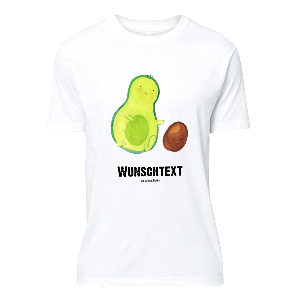 Personalisiertes T-Shirt Avocado rollt Kern T-Shirt mit Namen, T-Shirt mit Aufruck, T-Shirt Personalisiert, Bedrucken, Wunschtext, Avocado, Veggie, Vegan, Gesund, Love, Baby, Säugling, Schwangerschaft, Große Liebe, Zur Geburt, Avocados, Babyparty, Kind, Geburtstag, Liebe, Geburt, Erstes Kind, Schwanger