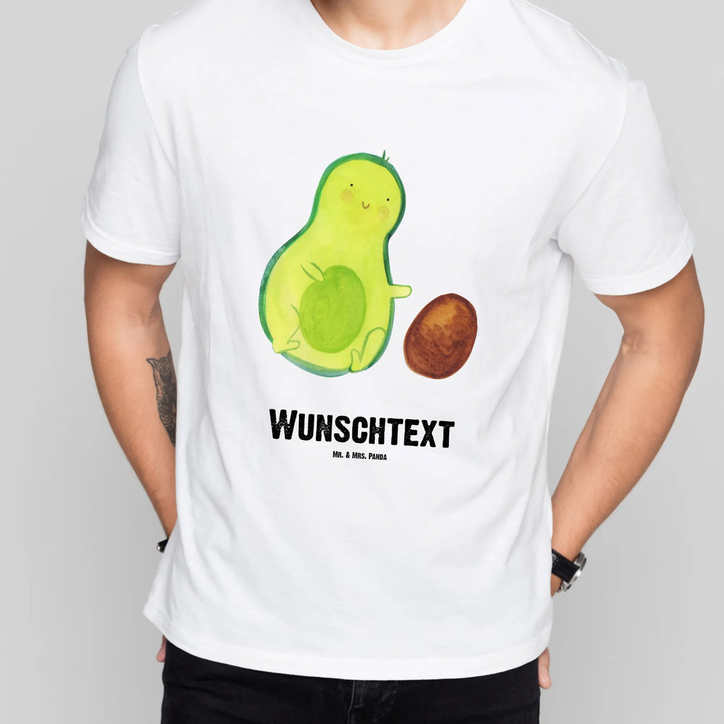 Personalisiertes T-Shirt Avocado rollt Kern T-Shirt mit Namen, T-Shirt mit Aufruck, T-Shirt Personalisiert, Bedrucken, Wunschtext, Avocado, Veggie, Vegan, Gesund, Love, Baby, Säugling, Schwangerschaft, Große Liebe, Zur Geburt, Avocados, Babyparty, Kind, Geburtstag, Liebe, Geburt, Erstes Kind, Schwanger