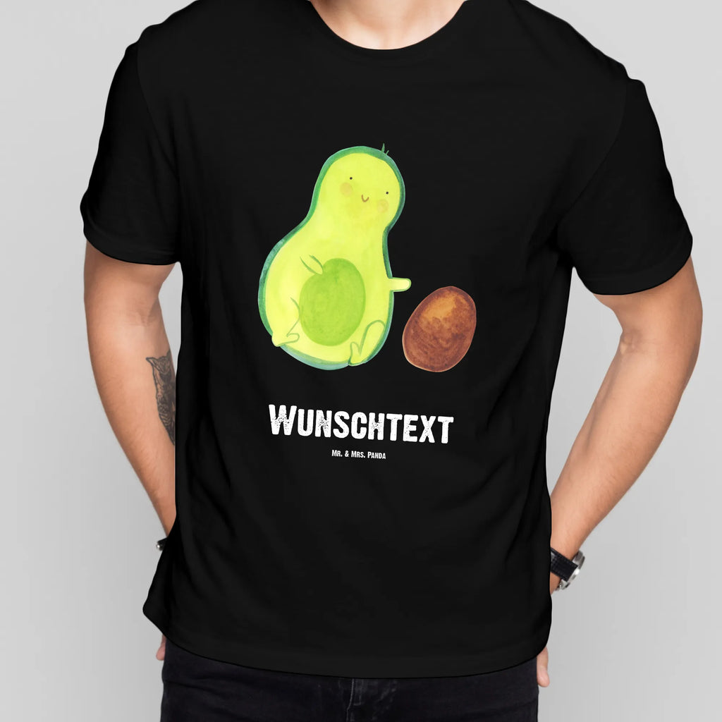 Personalisiertes T-Shirt Avocado rollt Kern T-Shirt mit Namen, T-Shirt mit Aufruck, T-Shirt Personalisiert, Bedrucken, Wunschtext, Avocado, Veggie, Vegan, Gesund, Love, Baby, Säugling, Schwangerschaft, Große Liebe, Zur Geburt, Avocados, Babyparty, Kind, Geburtstag, Liebe, Geburt, Erstes Kind, Schwanger
