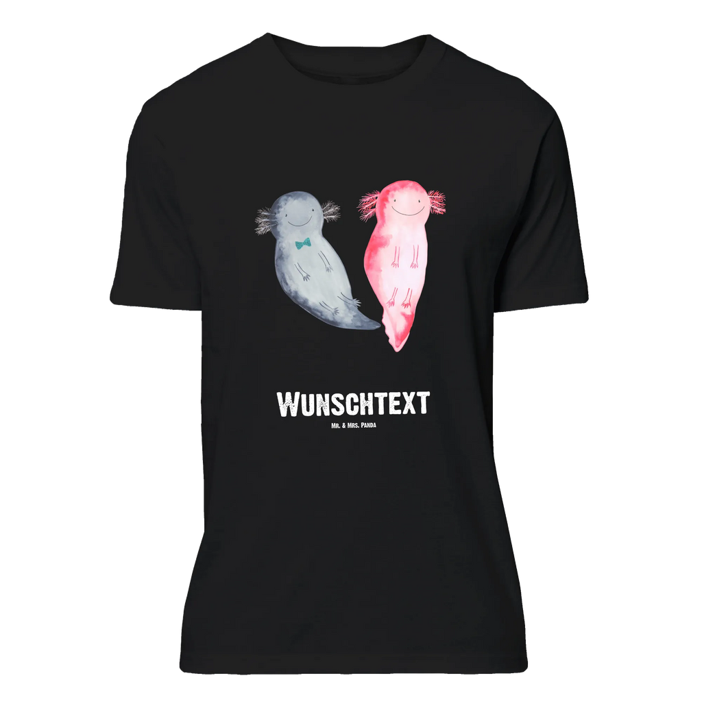 Personalisiertes T-Shirt Axolotl Axel+Lotte T-Shirt mit Aufruck, T-Shirt Personalisiert, Wunschtext, Bedrucken, T-Shirt mit Namen, Molch, Axolotl, Schwanzlurch, Axolot, Lurche, Valentinstag, Jahrestag, Ehemann, Freund, Liebesbeweis, Große Liebe, Liebe, Lurch, Verlobter