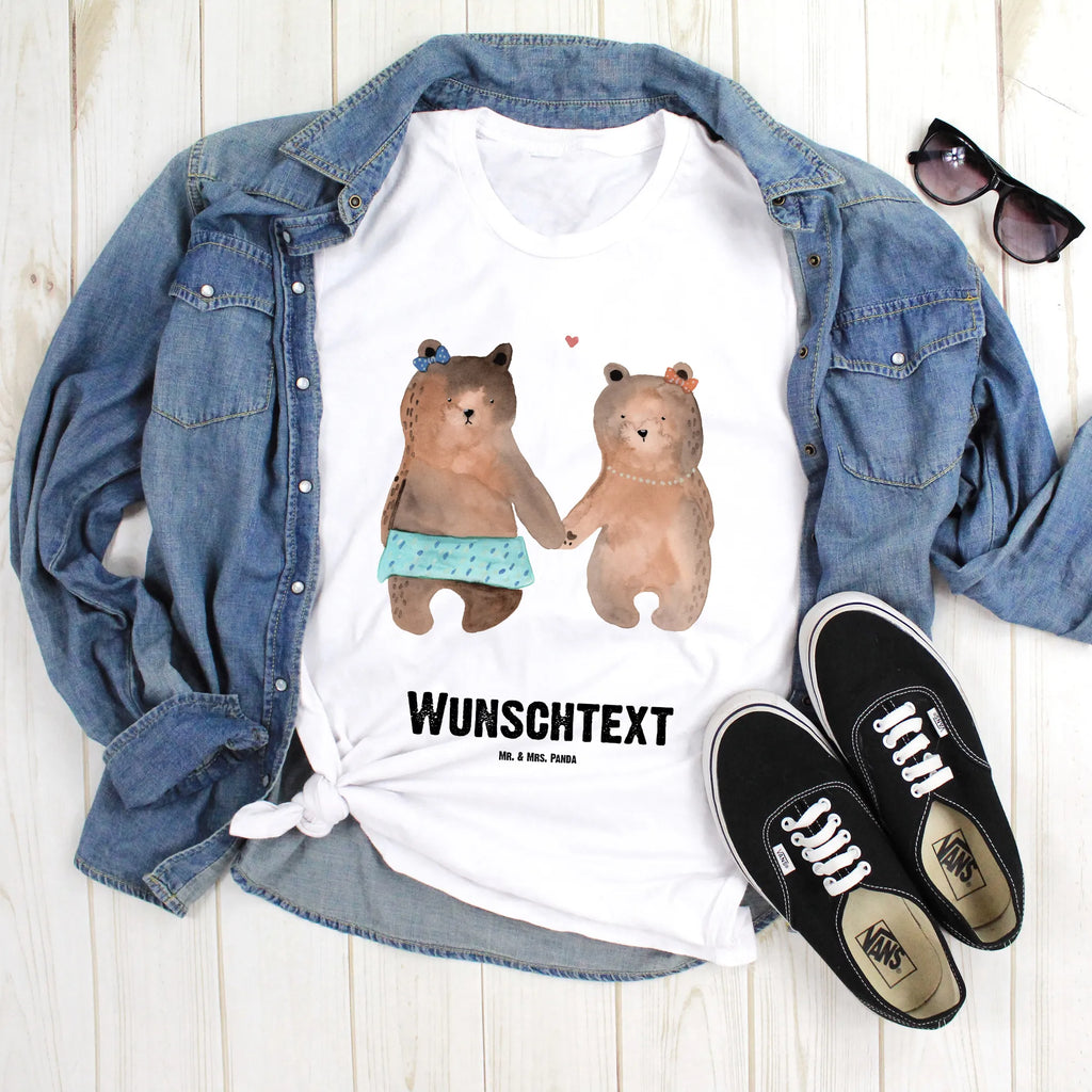 Personalised T-Shirt bear Girlfriend Wunschtext, T-Shirt Personalisiert, T-Shirt mit Namen, T-Shirt mit Aufruck, Bedrucken, Teddybär, Teddy, Bär, Bär Freundin Beste Freund Liebe Liebesbeweis Verliebt Kumpel Kumpeliene