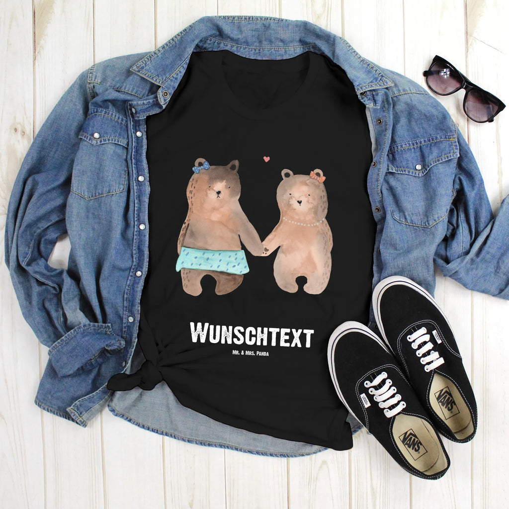 Personalised T-Shirt bear Girlfriend Wunschtext, T-Shirt Personalisiert, T-Shirt mit Namen, T-Shirt mit Aufruck, Bedrucken, Teddybär, Teddy, Bär, Bär Freundin Beste Freund Liebe Liebesbeweis Verliebt Kumpel Kumpeliene