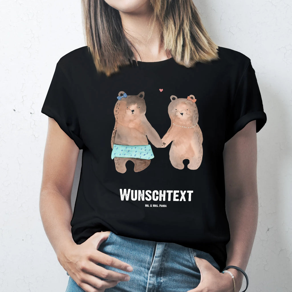 Personalised T-Shirt bear Girlfriend Wunschtext, T-Shirt Personalisiert, T-Shirt mit Namen, T-Shirt mit Aufruck, Bedrucken, Teddybär, Teddy, Bär, Bär Freundin Beste Freund Liebe Liebesbeweis Verliebt Kumpel Kumpeliene