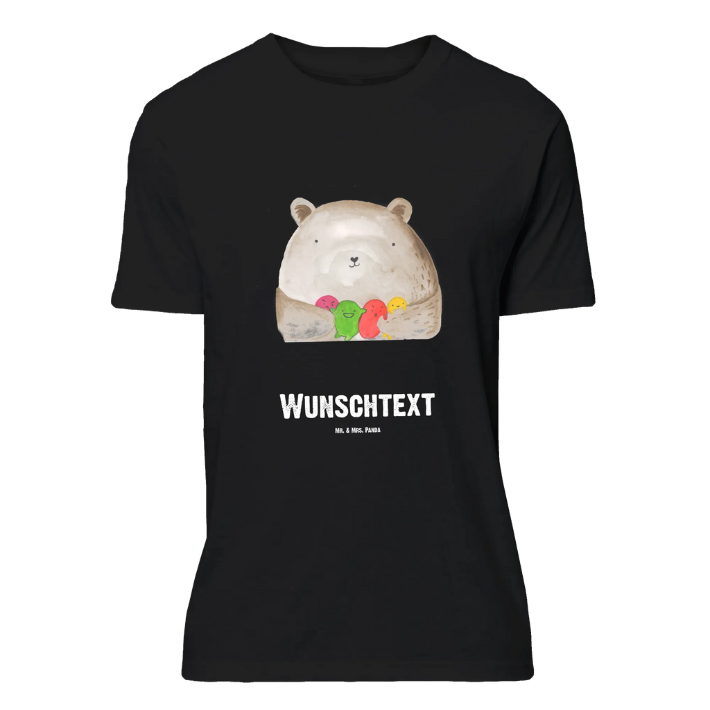 Rozmiar L Personalizowana koszulka niedźwiedź uczucie Wunschtext, T-Shirt mit Namen, T-Shirt mit Aufruck, T-Shirt Personalisiert, Bedrucken, Teddybär, Teddy, Bär, Durchgedreht, Verrückt, Wahnsinn