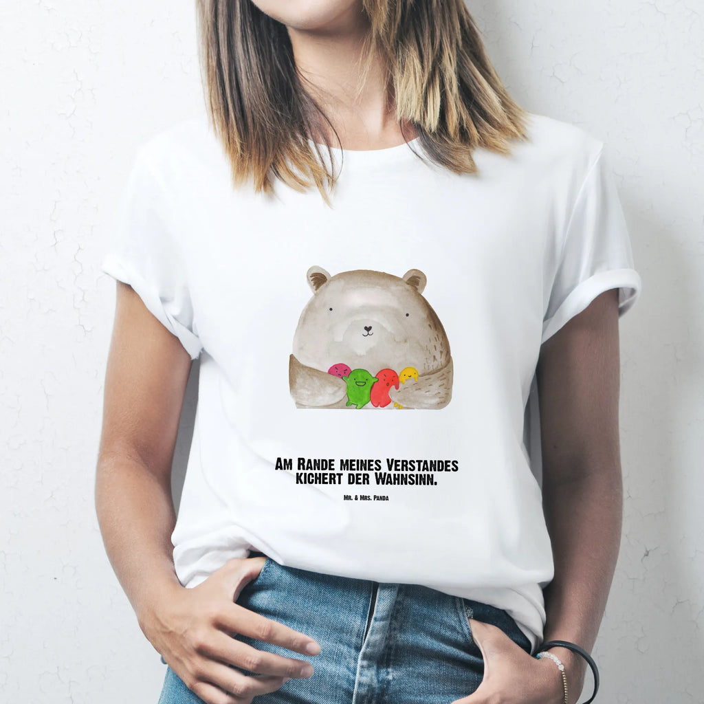 Rozmiar L Personalizowana koszulka niedźwiedź uczucie Wunschtext, T-Shirt mit Namen, T-Shirt mit Aufruck, T-Shirt Personalisiert, Bedrucken, Teddybär, Teddy, Bär, Durchgedreht, Verrückt, Wahnsinn